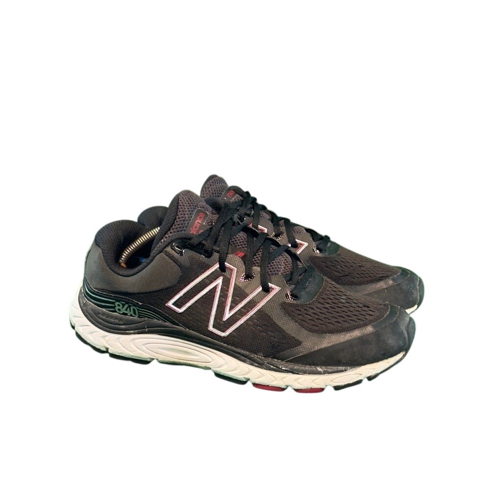New Balance 840 v5 Black White Red Running Shoes Mens 9.5 M840BR5 - Picture 3 of 6